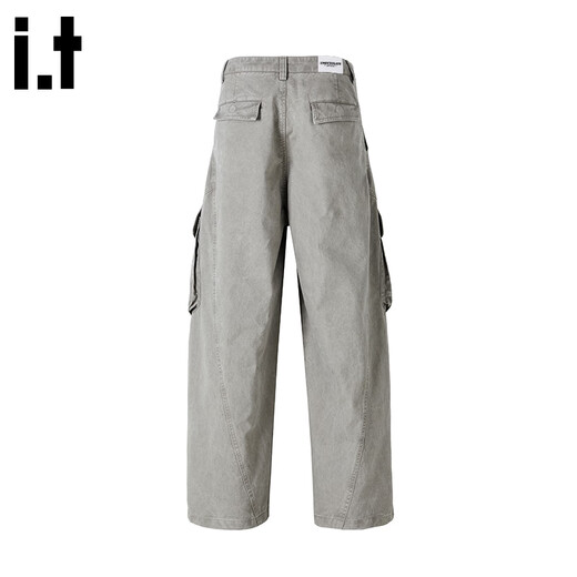 
:CHOCOOLATE it pure cotton paratrooper pants for men and women the same style 2025 summer trendy brand loose multi-pocket work straight trousers smoke gray [official authentic] M [Suggestion 105Jin [Jin equals 0.5 kg]-125Jin [Jin equals 0.5 kg]]