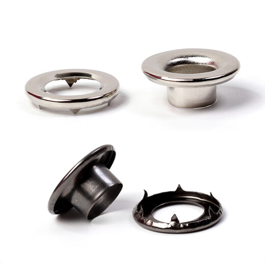 Jiang Zhi loves car air eye button truck canvas buckle with claw buckle waterproof tarpaulin air eye button eye thickened hollow rivet 18 inner * 32 outer * 10 high 20 sets silver + tools