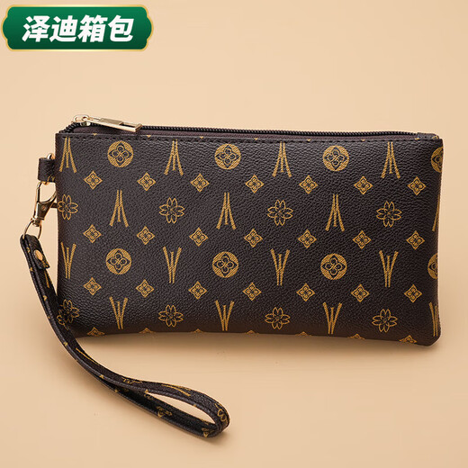 
Yunluo Fashion retro hand bag, coin wallet, women's hand bag, women's hand bag, fashionable and versatile women's mobile phone bag 212 coffee color