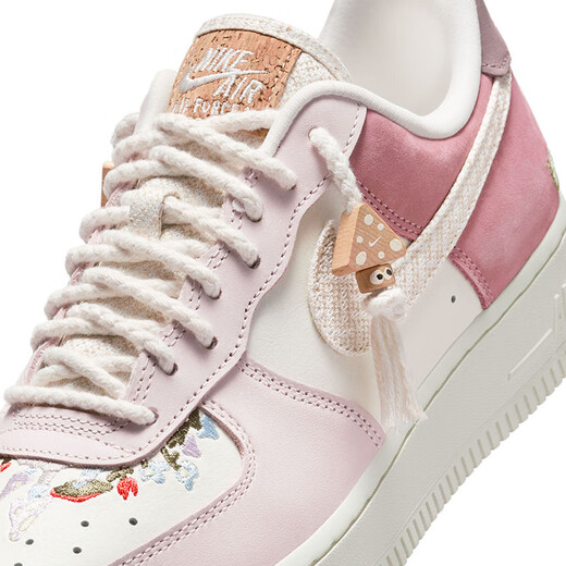 Nike NIKE Women's Air Force 1 AF1 Valentine's Day Limited Edition Sports Shoes IB8874-111 Pink White 36.5