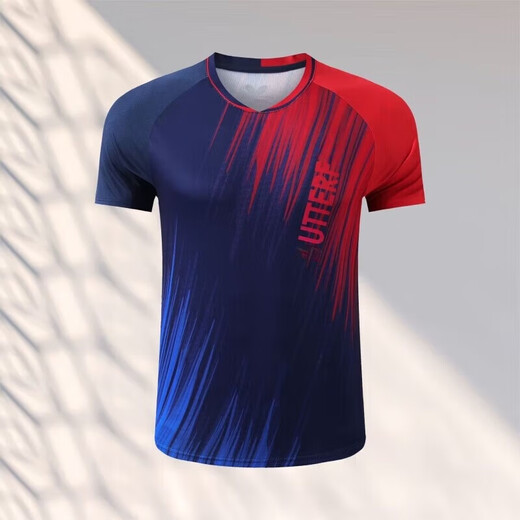 Butterfly jersey 2025 new table tennis clothing for men and women, short-sleeved quick-drying table tennis clothing, competition sports training clothing, badminton clothing, men's blue suit 2XL