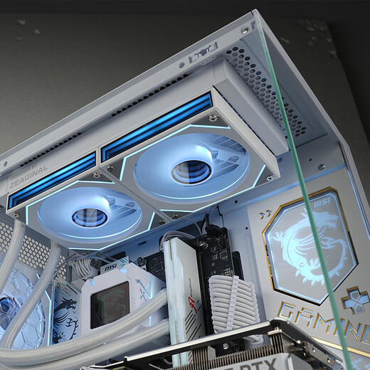 MSI Family Bucket AMD Ryzen R5 5600/R7 5700X/9500F/5060/5070TI Office Computer AI Host E-Sports Game Desktop Complete Machine DIY Assembly Computer 5600+RTX5060丨Impulse Model