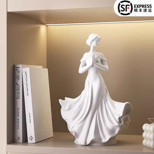 Ole's creative character art ornaments praying for plain shadows high-end sculptures living room entrance wine cabinet study room home decorations HT praying plain shadows goddess ornaments