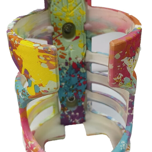 Baichao Motorcycle Electric Vehicle Water Cup Holder Bicycle Mountain Bike Multifunctional Water Bottle Cage Bumper Handlebar Water Cup Holder Carbon Black C Model with Bracket Suitable for Water Cups with a Diameter of 6.2-7.2cm