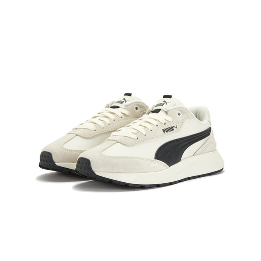 Puma (Puma) [chaussures de course rétro] Chaussures décontractées sportives contrastées antidérapantes pour hommes et femmes 404412 Off-blanc - noir