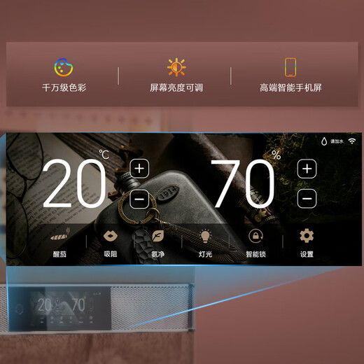 Meijing (raching) RR980 WIFI smart horizontal line constant temperature cigar cabinet temperature control humidity cigar humidifier home Havana coffee 580L