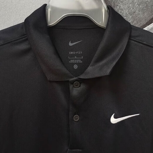 Nike (nike) быстро высушивая рубашка поло в ланем с отворотами с короткими рукавами.