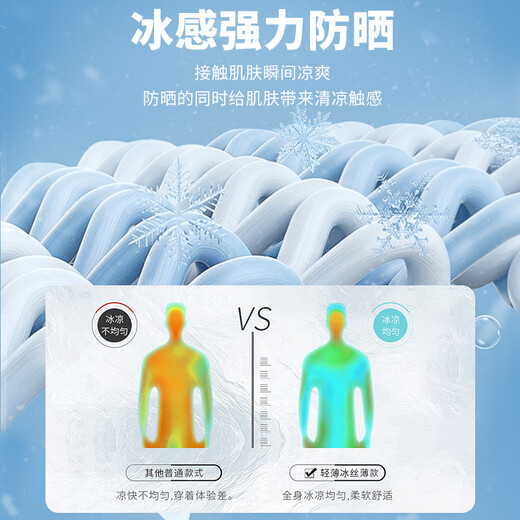 JEANSWEST Jeans West sun protection clothing men's summer ice silk lightweight anti-UV outdoor fishing clothing comfortable men's and women's sun protection jacket