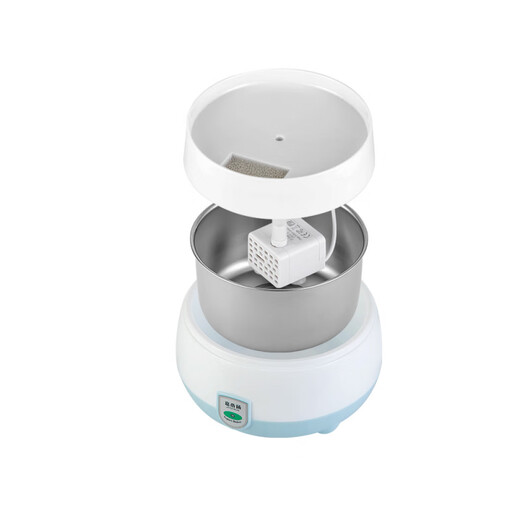 Junmo Joghurtmaschine Katzen Trinkwasser Konstante Temperatur Wasserspender Haushalt kleiner Joghurt -DIY -Filtration Zirkulierende Strömungswasserheizmaschine Blau - Wirt + innerer Boden [benutzerdefinierte hohe Leistung]
