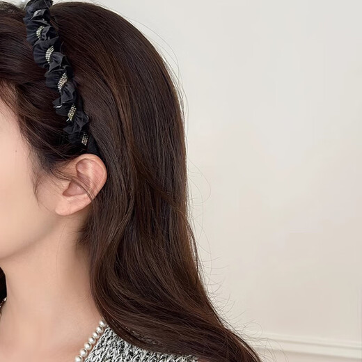 Xiangwan headband women's winding fabric headband temperament high-end toothed anti-slip pressure hair hoop headband hair accessories gift