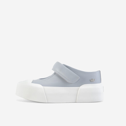 IIJIN 2024 Nouvelle pantoufles à une jambe de 8 cm d'épaisseur et à la mode et simple pour les femmes yf698abq gris 34