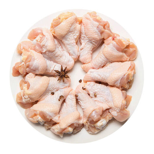 Huadu Food Single Frozen Chicken Wings Net Weight 6Jin Jin is equal to 0.5kg/bag Frozen Chicken Wings BBQ Braised Ingredients Fresh Food