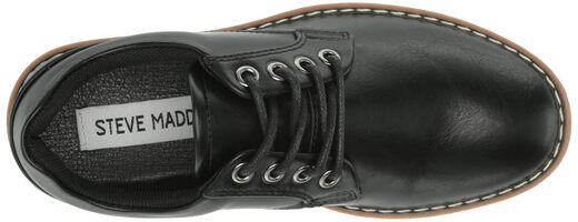 Steve Madden Boys' Shoes Tom Oxford Shoes, Black//White Black//White 2 Little Kid