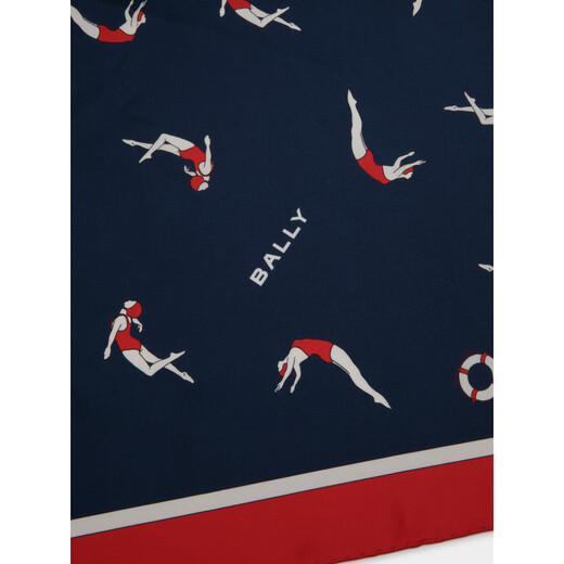 BALLY Exclusive Discount Black Mulberry Silk Women's Scarf 6306969 Black One Size