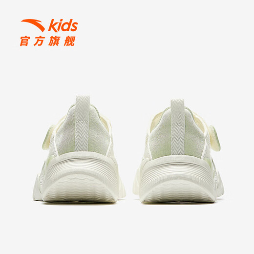 ANTA children's and girls' frame shoes 2026 summer new style comfortable non-slip wear-resistant Velcro breathable beach shoes sandals ivory white/yocao green-3 33