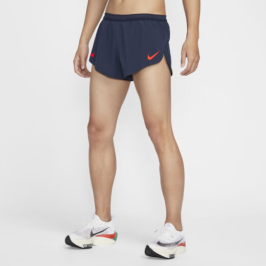 耐克（NIKE）官方AEROSWIFT DRI-FIT ADV男时尚跑步短裤秋季FN3350 736浅柠檬黄/黑 M