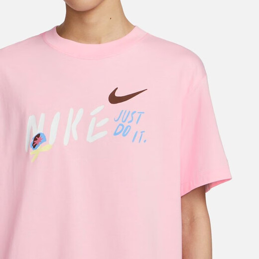 Nike (Nike) Frauen kurzärmelige Sommer Sportbekleidung loser runder Hals halbärmelig T-Shirt FJ7714-690 L