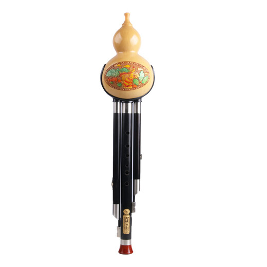 Bainuo Hulusi Musical Instrument C-tuning Primary School Students B-tuning B-tuning for Beginners’ Professional Performance Special for Adults General DGFA Adjustment Self-taught, Exchangeable Mouth Black Wood Pipe G-tuning + Full Set of Gifts