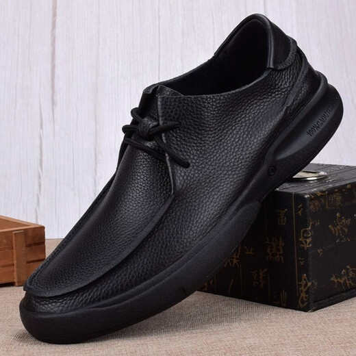 Gy Jinlilai zapatos de cuero de una sola capa de cuero suave y transpirable zapatos de cuero casual de cuero