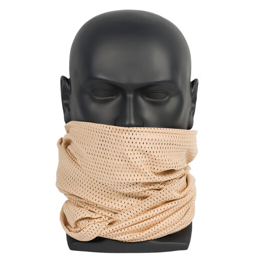 Tulan Summer Men's Buff Guard de cuello delgado Bufanda Táctica al aire libre Bufanda táctica Hombres y mujeres Bufanda cuadrada rápida Negro Negro
