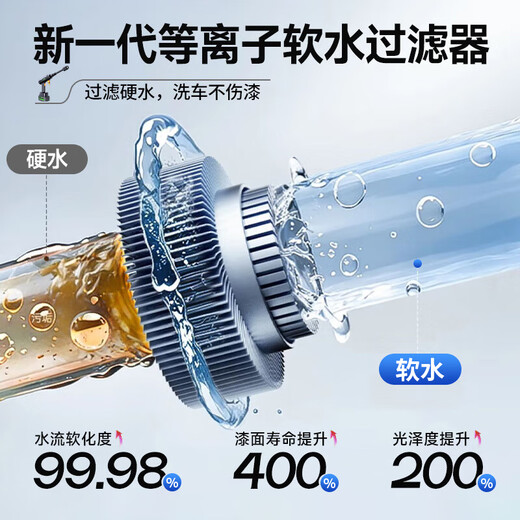 Dachang Lanyue car wash water gun ultra-high pressure household flushing spray gun car washing machine wireless cleaning brush car pump high-power car washing artifact 300W hot-selling upgraded supercharged version + dual electric + adjustable pressure gun head + aviation soft bag German brushless induction motor car washing high-pressure spray gun watering flowers and floor washing powerful cleaning machine