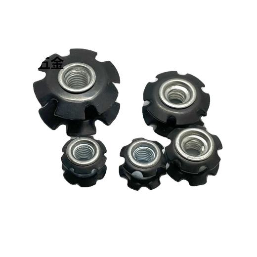 AIBODUO plum blossom inner plug nut M6 shrapnel national standard double-layer scooter head tube plug M6* outer diameter 59.5 (100 pieces)