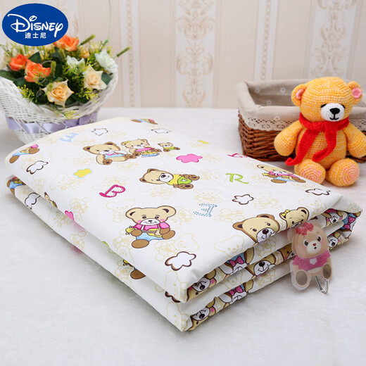 Pañales para bebés Disney almohadillas de orina impermeable para bebés algodón puro artículos de tocador transpirables niños Menstruation del pañal para almohadilla de menstruación adulto gris a cuadros 70*90