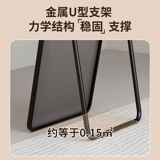Quanpinwu-Dressing Spiegel Ganzkörper Spiegel bodenhörigem Spiegel Hanging Door Cloding Store Dressing Spiegel Wand Hanging Spiegel hängen integriert einfache nordische Stil eleganter weiß 150*40 [doppelte Verwendung von schräg und hängen]