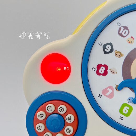 翡宇幼儿时钟玩具早教学习机儿童音乐1-3到6岁宝宝启蒙认知男女孩 时钟音乐早教机(英文版)