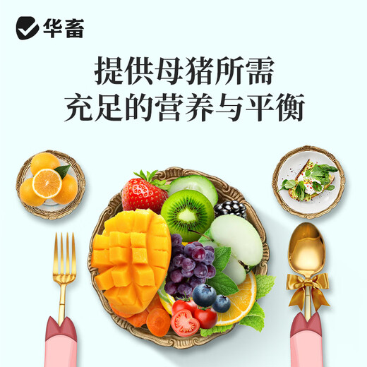 Huazhu 4% Pregnant Sow Premix, Pregnant Sow Special Feed, Trace Elements Full and Preventive, Pregnant Sow Compound Premix, 1 bag, 40Jin, equal to 0.5kg, full ton delivery, direct delivery to villages and towns