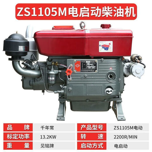 Millennium Changzhou Dieselmotor Einer Zylinder wassergekühlt 121518 Handkrank