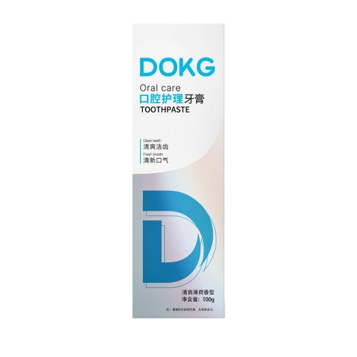 DOKG toothpaste dokg gum care D0KG toothpaste fresh breath to improve oral environment refreshing mint fragrance One piece