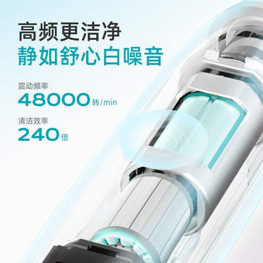 Roaman Electric Zahnbürste Zahnarzt empfiehlt 48.000 hohe Schwingungsfrequenz Gummischutz für Paare Erwachsener Freund und Freundin Geburtstag Chinesisches Valentinstag Geschenk 6 Bürsten Head Home Appliances National Subvention T3 White
