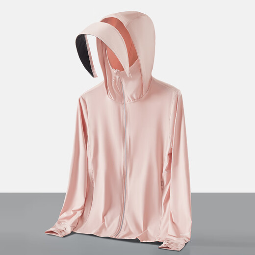 
New summer ultra-thin men and women's sun protection clothes for couples' skin clothes on all sides, outdoor hat brim can be detached sun protection clothes 9926 men's jade white L