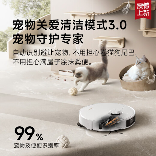 追觅S40增强版 超薄上下水版扫地机器人扫拖洗烘一体自动清洗全自动基站热水洗补水拖地双机械臂