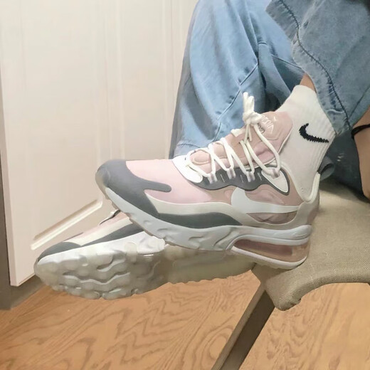 耐克（NIKE）AirMax270白黑粉蓝耐克低帮休闲气垫跑步鞋男女CI3899-500 粉紫色 女款CU2995-911 36