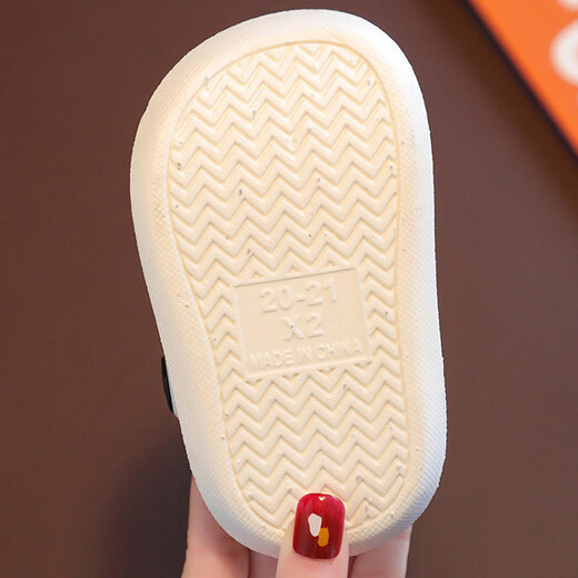 
Tiaodegao Children's hole shoes Children's slippers Summer boys and girls cartoon cute Baotou hole shoes Baby sandals Hole shoes - white - size 20-21 size 13CM