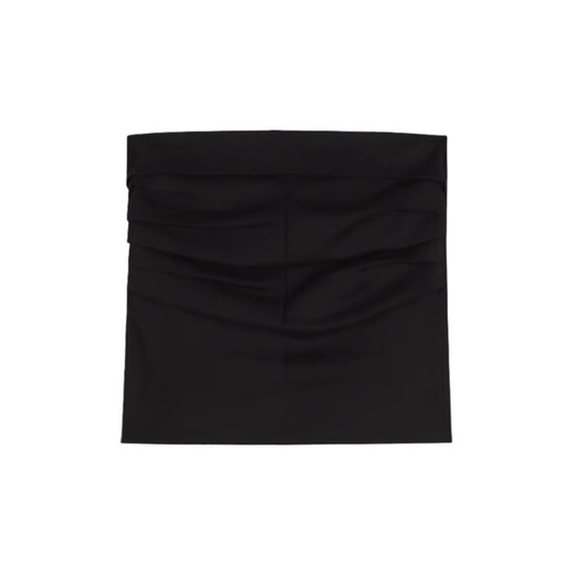 Chuangjingyi chooses French one-shoulder tube top black sexy slim hot girl slim sleeveless summer black S