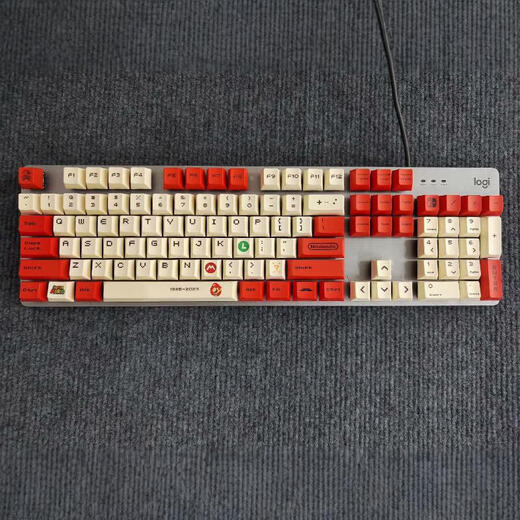 Logitech Original K845 K835 Wired Mechanical Keyboard Grüne schwarze Teewelle weiße Backbeleuchtung Computer Office Game 9 Neues Thema Keycap Green Welle