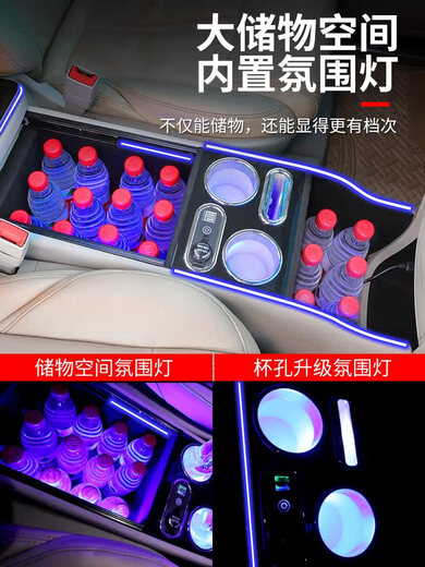 碧琢适用于别克gl8中央扶手箱陆尊653T GL8胖头鱼25s储物手扶改装配件 加高款[gl8653T/陆尚/652T/25S][