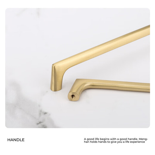 XMSJ Fabricant personnalisé Ventes directes Brosse en laiton doré en laiton Double Hole Armoire de porte Datoir Poignée en cuivre Copper MH6624-160 THE