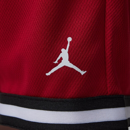 Nike (NIKE) Jordan Offizielles Nike Jordan Jungen- und Kleinkind-Playoff-T-Shirt und Mesh-Shorts-Set Sommer II2533 687 Fitness Rot 120 M