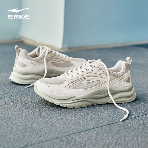 
Hongxing Erke men's shoes casual shoes men's leather net breathable versatile soft sole lightweight sports shoes men's light running shoes | Hefeng 2.0
