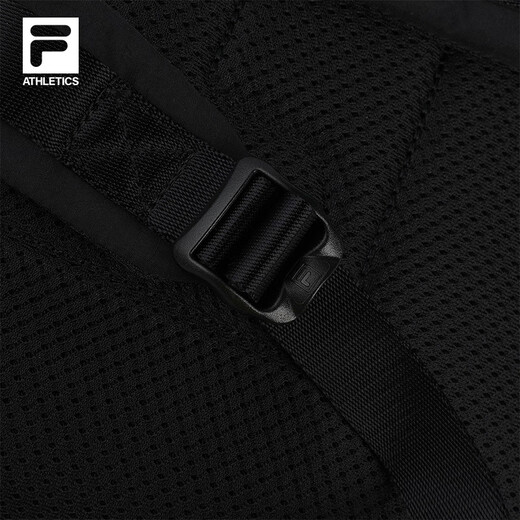 FILA【天行者】斐乐双肩包轻量内里抗菌户外包健身运动包大容量书包 正黑色-BK XS