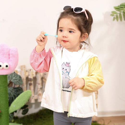 LUSON Little O Dad Baby Girl Baby Sun Protection Clothing Women 2025 Summer New Anti-UV Baby Versatile Hooded Jacket