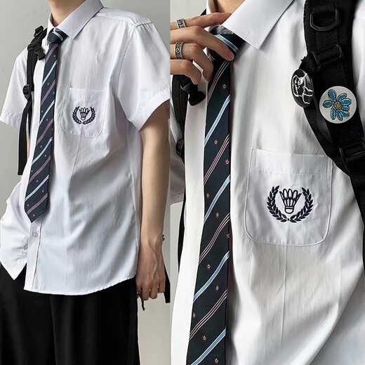 Goku Japanese DK Boys Uniforms Adolescentes Estilo de la universidad Traje de uniforme de graduación Camisa blanca + corbata + pantalones 3xl Peso recomendado 150-170 Jin [Jin equivale a 0.5 kg]