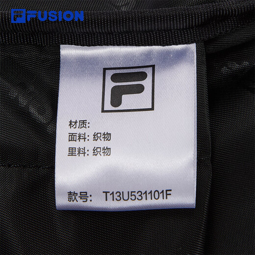 Fila Fusion Fashion Brand Pare Mochila 2025 Autumn New Fashion Mochila Mochila Mochila Bolsa Escuela de escuelas Black-Bk XS Deep Black XS