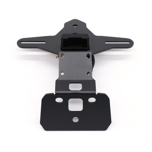 Huanghan es adecuado para Chunfeng 675Sr Soporte de placa de matrícula corta modificada 675SR Accesorios de instalación de marco de matrícula corta de cola corta Instalación integrada 675SR Negro