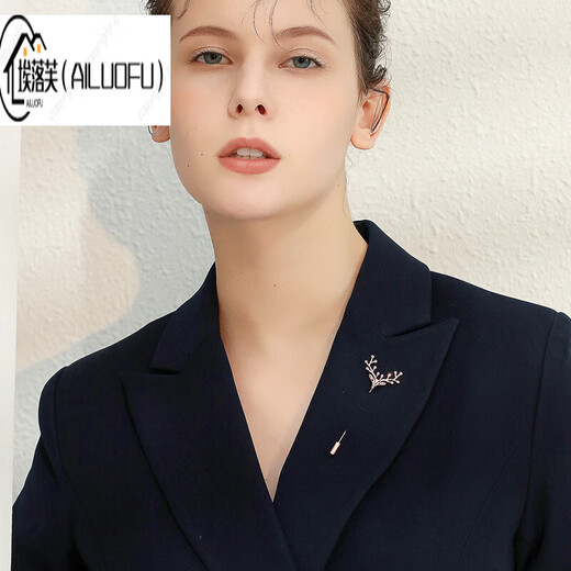 Ai Luofu Shiyun Pin Frauen Brosche Weihnachtshirschfrauen Frauenanzug Mantel Pulloveranzug Einleitungsstift Schnalle Pin Deer One-Line Pin Rose Gold 687
