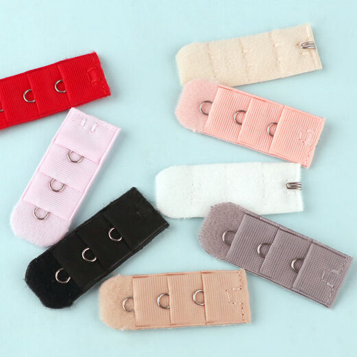 Wantao one-row elastic bra extension buckle shoulder strap one bra extension strap connector 1 single-row button back hook white